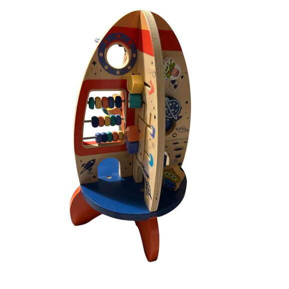 Disney Pixar Wooden Toys Toy Story Activity Rocket Learn Fine Motor Skills Play - Picture 1 of 7